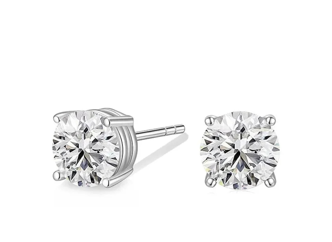 Ladies boho-inspired diamond engagement rings -CHAN SUTT WATER RESISTANT DIAMOND STUDS