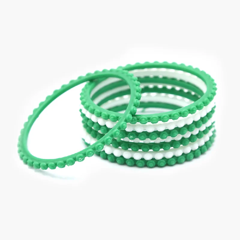 Ladies colorful gemstone bracelets -Women's Bangles - Green