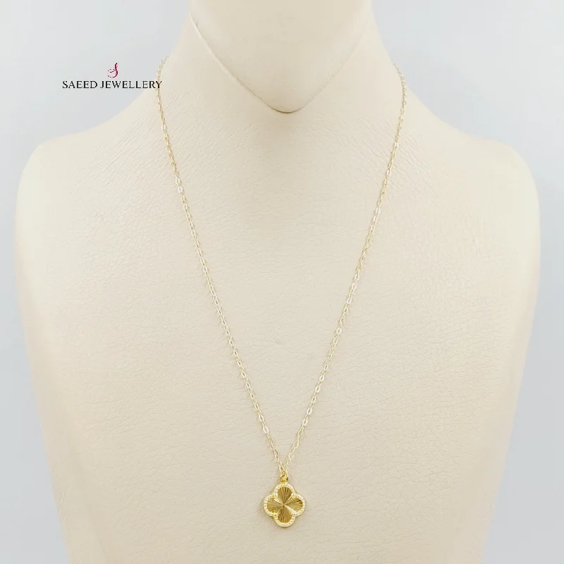 Crystal drop necklaces for ladies -Clover Necklace