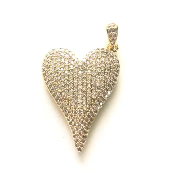 Ladies elegant gold necklaces -Pure Heart Necklace