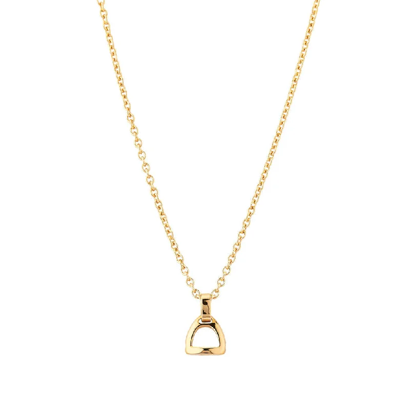 Ladies moonstone necklaces -Fiontini 18K Gold Pendant w. 2 Diamonds