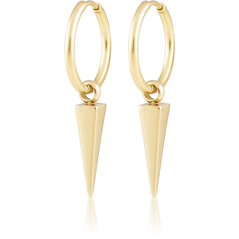 Ladies vintage-inspired hoop earrings -Aria Spike Hoops