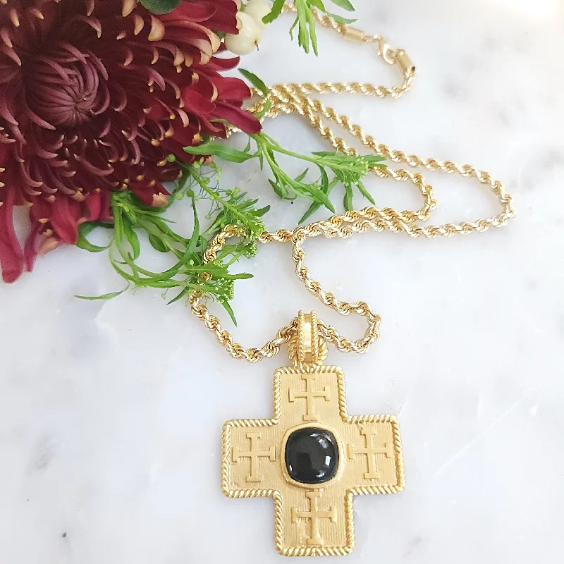 Ladies boho pendant necklaces -God Heals Necklace