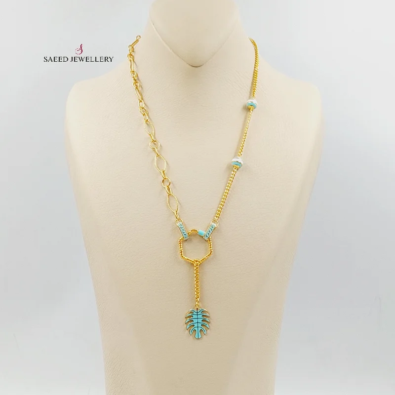 Elegant diamond necklaces for women -Enameled Turkish Necklace