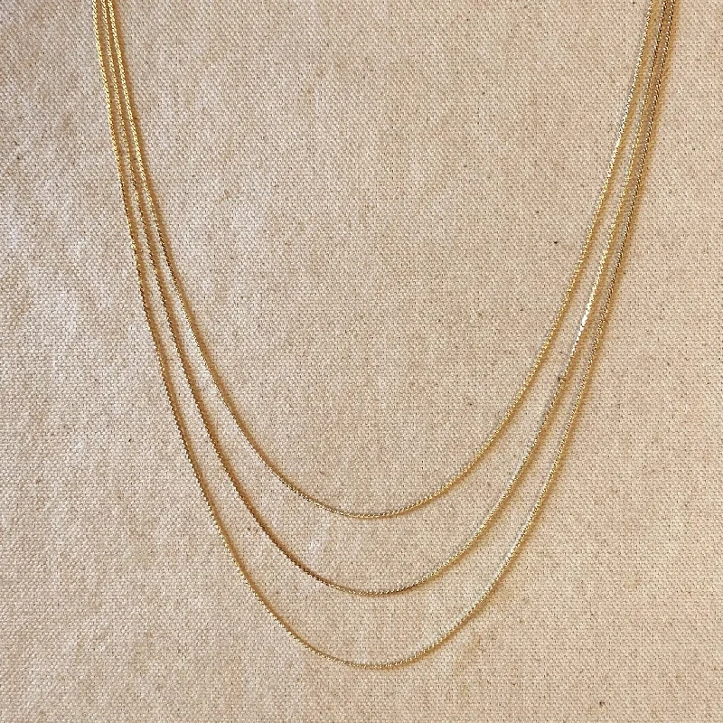 Elegant pearl drop necklaces for ladies -Lillian Gold Filled Dainty Chain Necklace