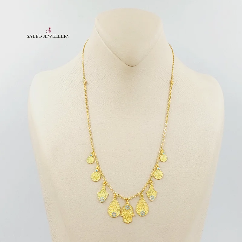 Classic diamond drop necklaces for ladies -Zircon Studded Dandash Necklace