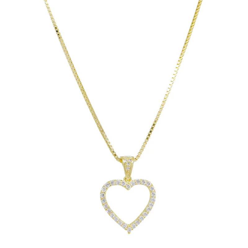 Ladies engraved necklaces -Heart Necklace