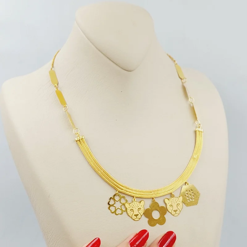 Vintage drop necklaces for women -Fancy Danadish Necklace