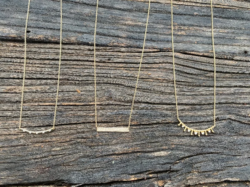 Trendy boho necklaces for ladies -14k Gold Dainty Layering Necklaces