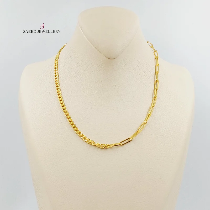 Trendy gemstone necklaces for women -Paperclip Cuban Links Necklace