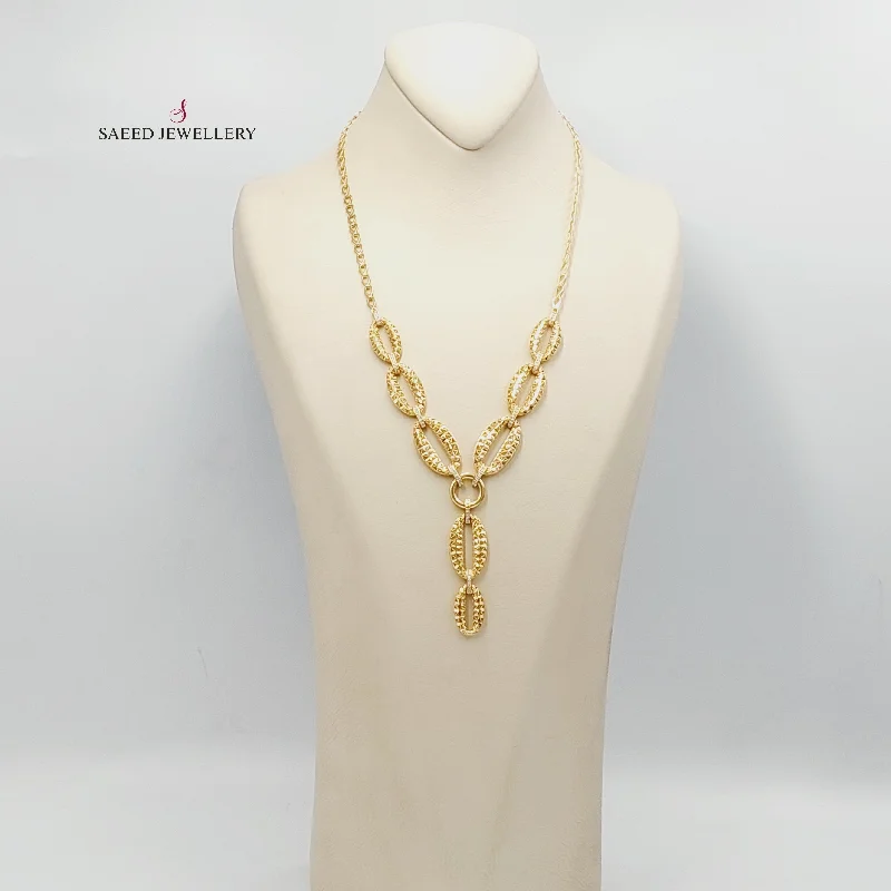 Modern layered necklaces for women -Engraved Turkish Necklace