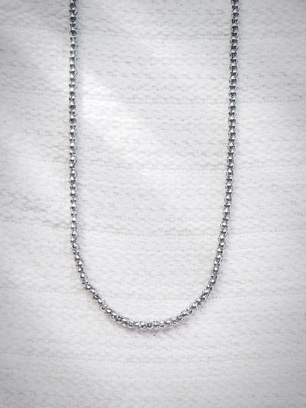 Ladies elegant pearl necklaces -Unisex Men's Stainless Steel Popcorn Chain - Kaiholo