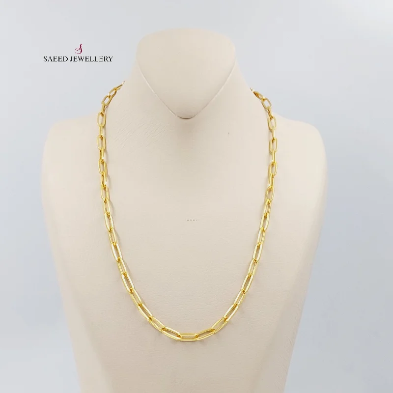 Ladies onyx necklaces -50cm Paperclip Necklace Chain