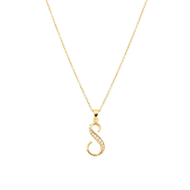 Dainty layered necklaces for women -Sitana 18K Gold Pendant w. 11 Diamonds