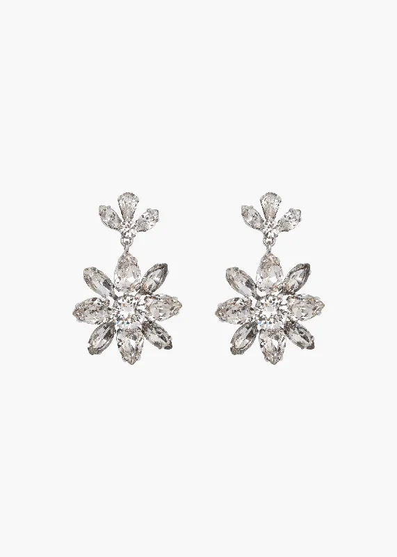 Ladies sparkling diamond earrings -Vienna Earrings -- Crystal