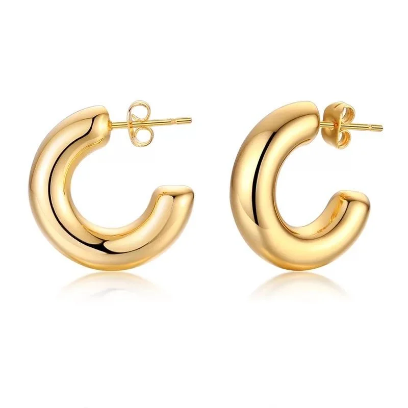 Vintage-inspired crystal earrings for women -Chloe Mini Hoop