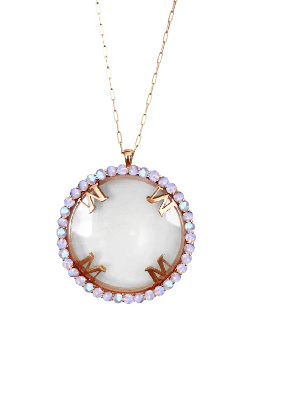 Unique layered necklaces for women -Magnifique Necklace Rose Gold with Moonstone