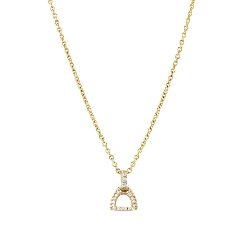 Ladies floral pendant necklaces -Fiontini 18K Gold Pendant w. 36 Diamonds