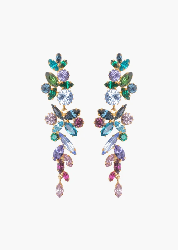 Trendy boho dangle earrings for ladies -Vanessa Earrings -- Peacock