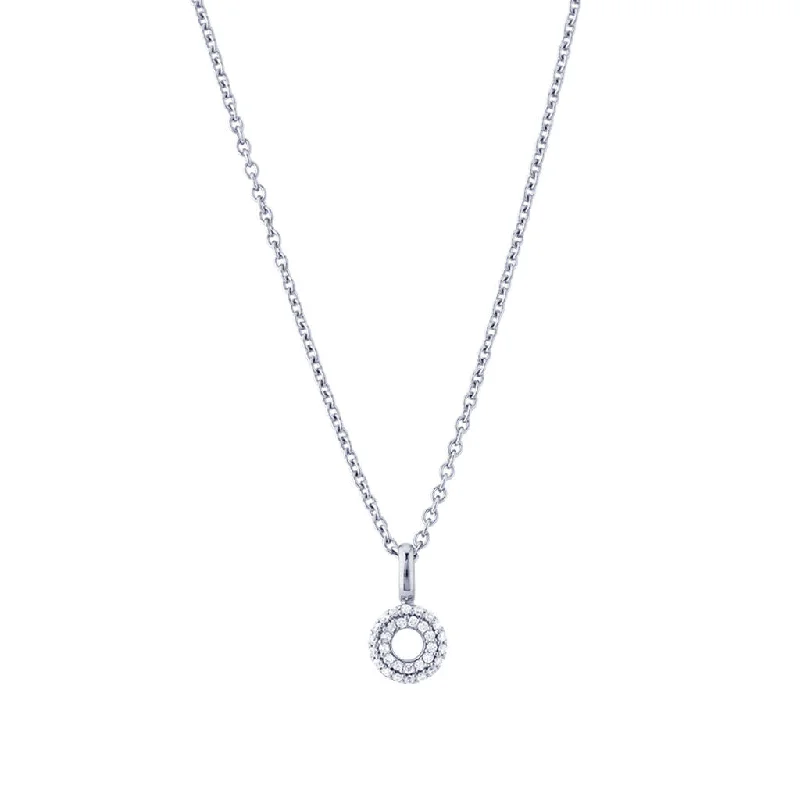 Trendy layered necklaces for women -Matiné 18K Whitegold Pendant w. 31 Diamonds