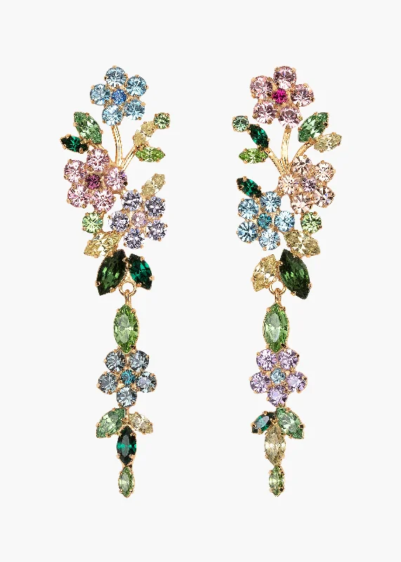 Ladies sparkling topaz earrings -Verlee Earrings -- Multi