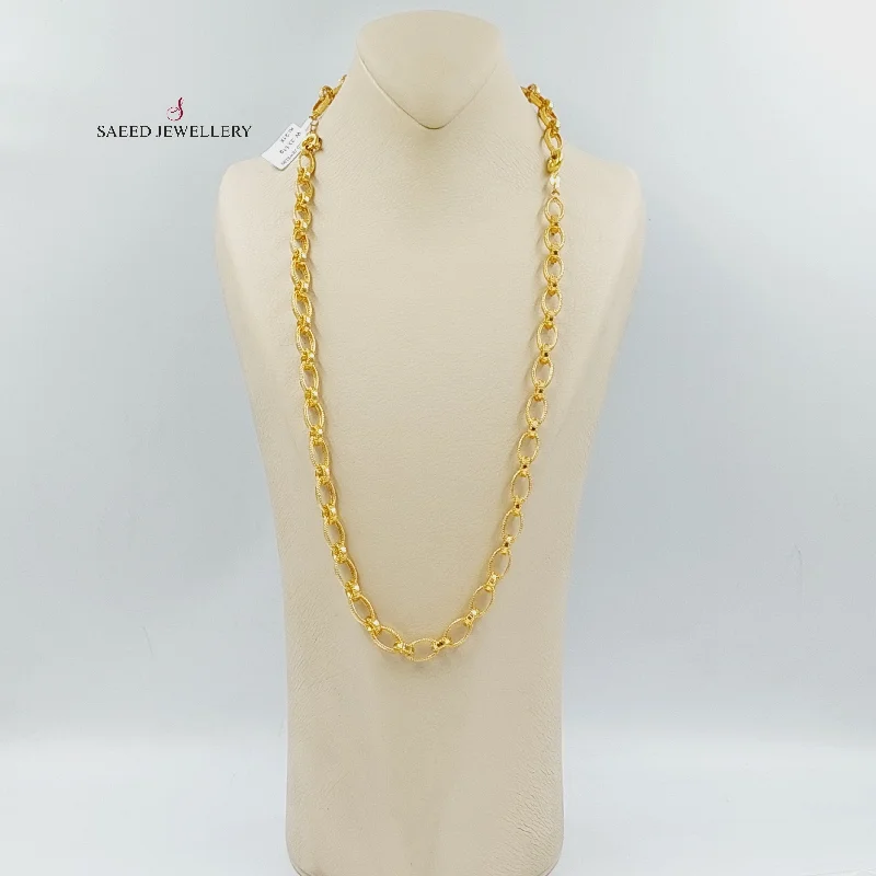 Affordable necklaces for women -Engraved Cuban Links Necklace