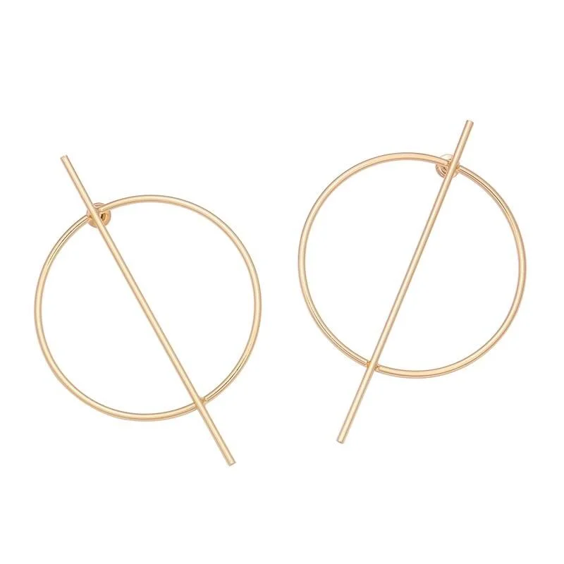 Classic pearl hoop earrings for ladies -Alex Bar Earring