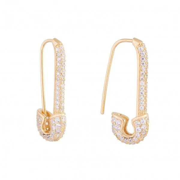 Yellow Gold/White CZ