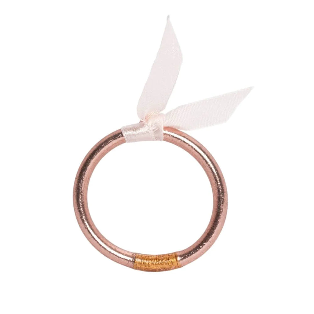 Trendy geometric cuff bracelets for women -BuDhaGirl Rose Gold All Season Bangle™ (ASB™) Babies