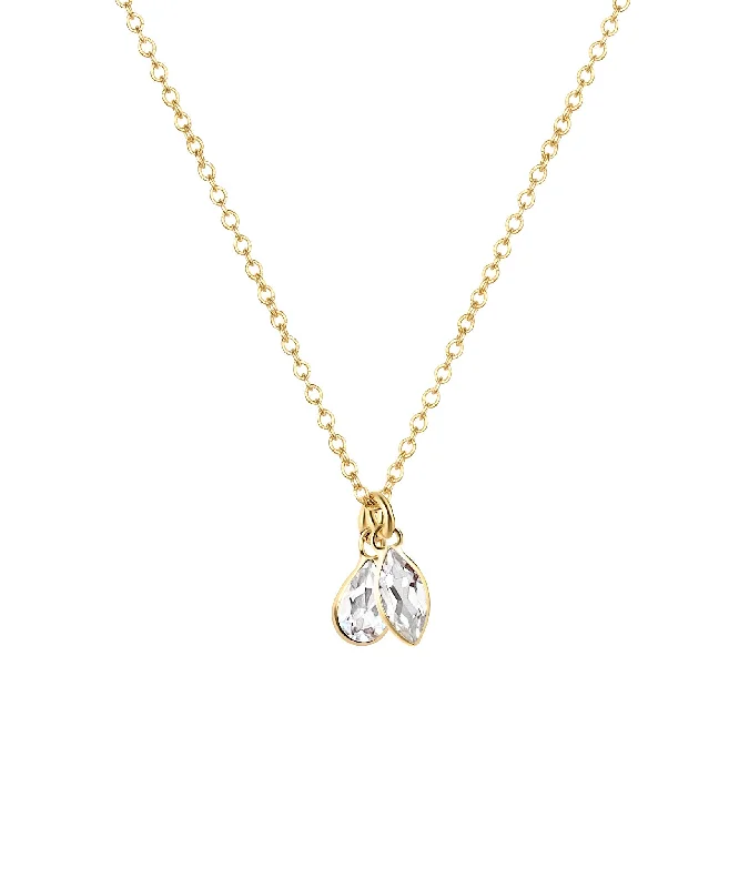 Dainty pendant necklaces for women -Tiny 14K Gemma Necklace