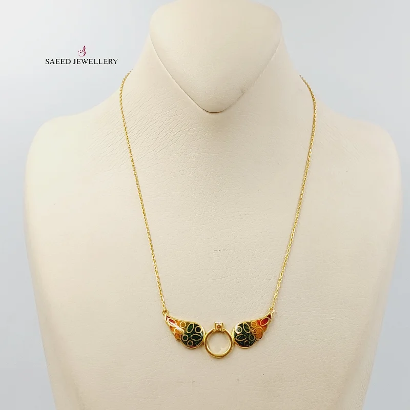 Trendy gemstone necklaces for women -Wings Necklace