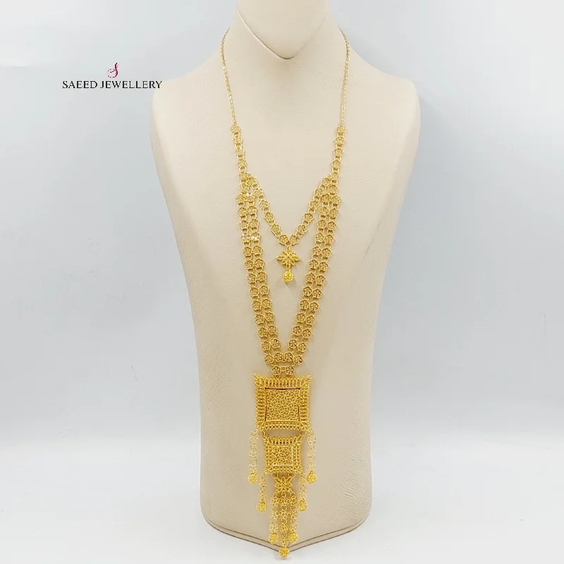 Ladies delicate choker necklaces -Bahraini Long Necklace