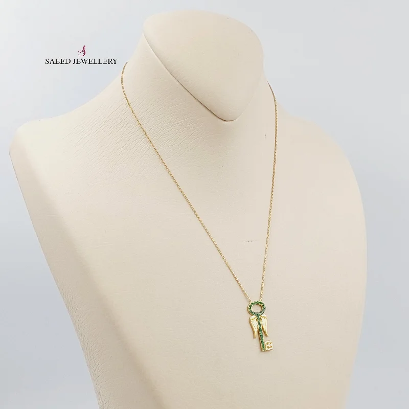 Dainty layered necklaces for women -Key Necklace