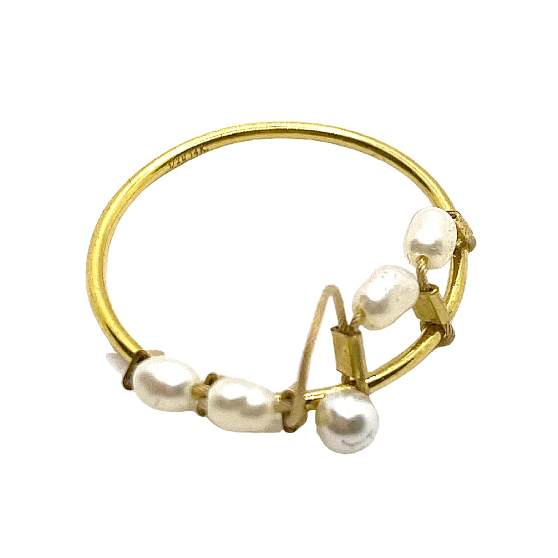 Elegant gold ring for women -MPR Orbital Ring: Little Touches