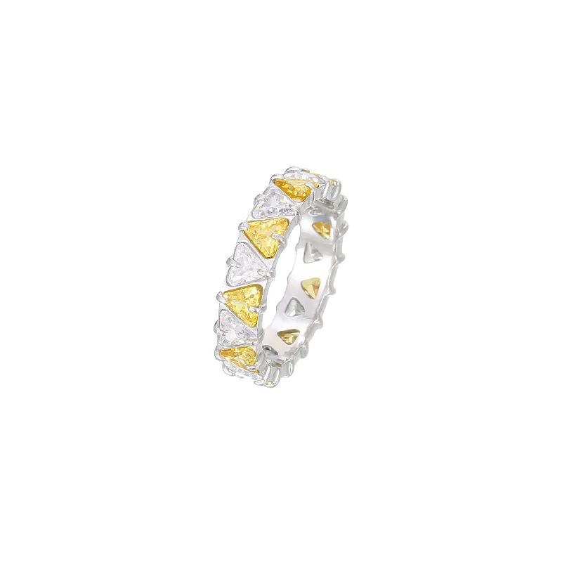 Steel Yellow White Diamond