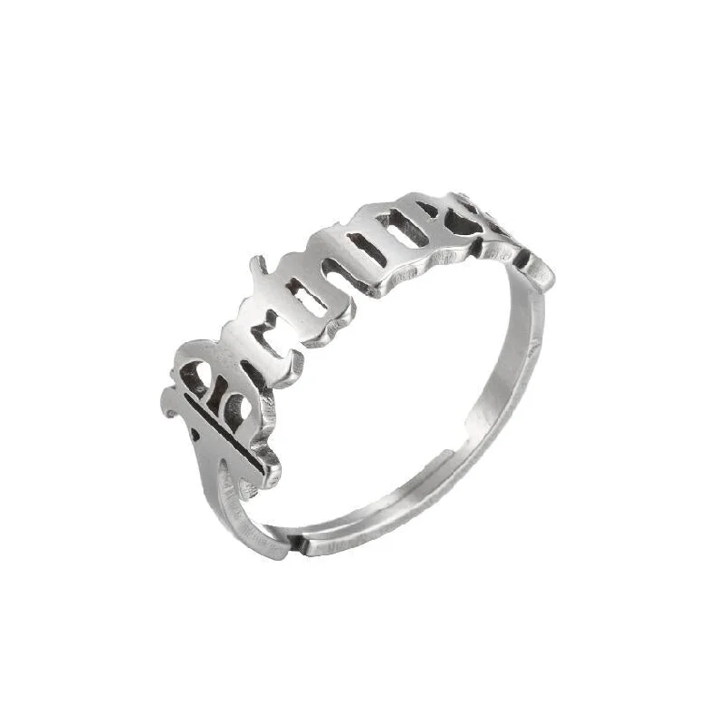 Princess Ring Steel Color