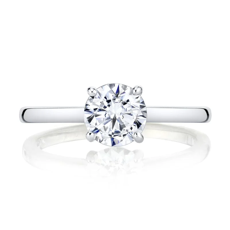 Ladies minimalist ring -Solitaire Ring Setting