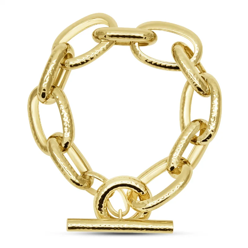 Vintage gold charm bracelets for women -Bracelet - Gold