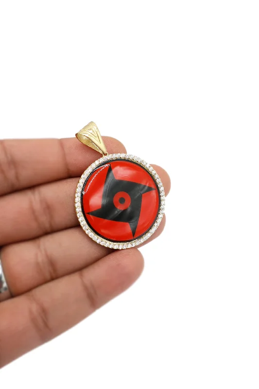 Trendy cocktail ring for women -*NEW* PA 14K Sharingan Picture Pendant  JTJ™