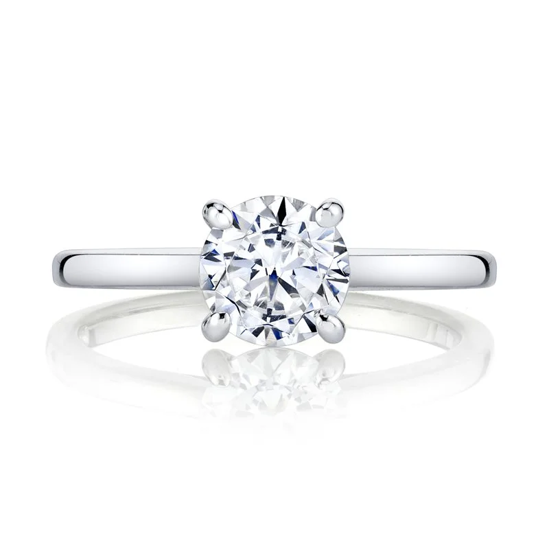 Elegant stackable ring for ladies -Solitaire Ring Setting