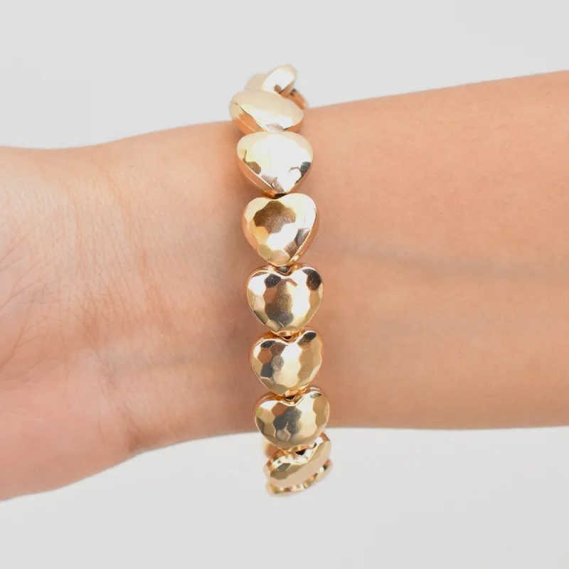 Ladies minimalist pearl bracelets -TFC Hridhay Hook Gold Plated Bracelet