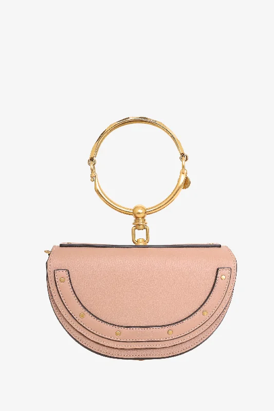 Ladies unique boho bracelets -Chloe Taupe Leather Nile Bracelet Bag with Strap