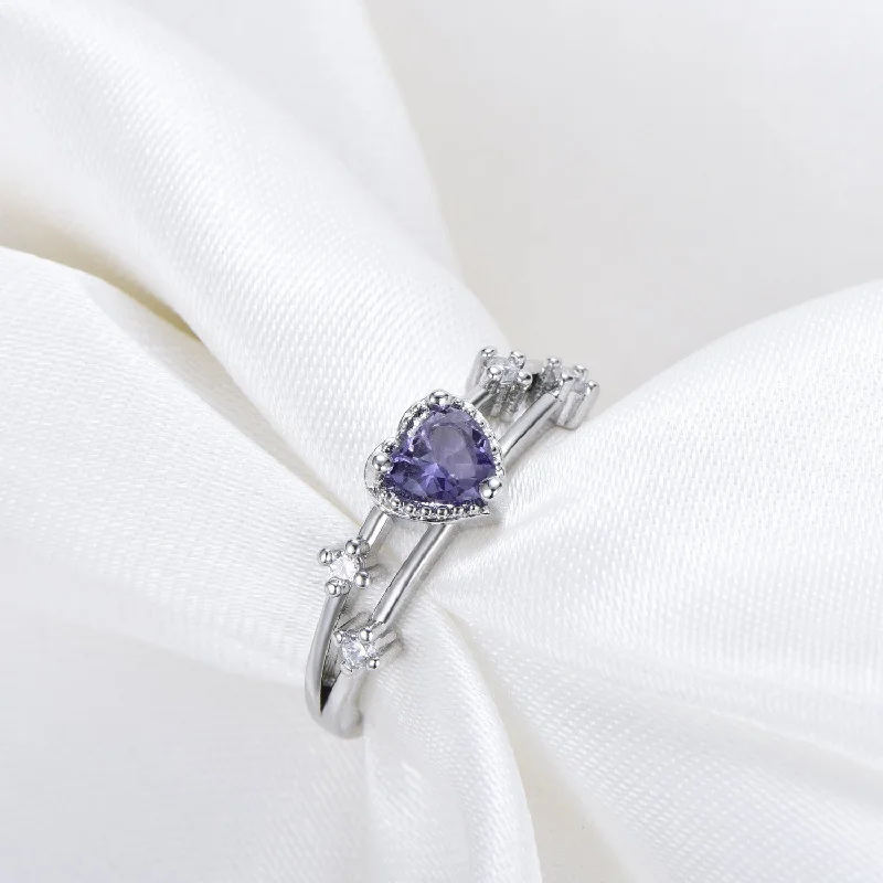 Amethyst [White Gold Color]]