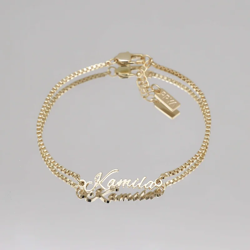 Elegant rose gold chain bracelets for ladies -Venice Custom Name Bracelet