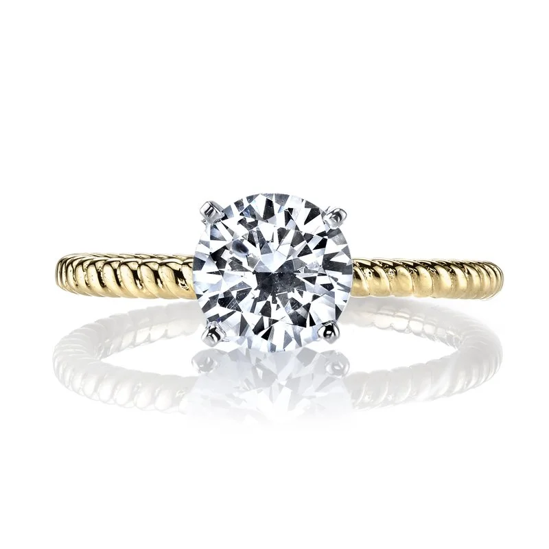 Elegant cocktail ring for ladies -Solitaire Ring Setting