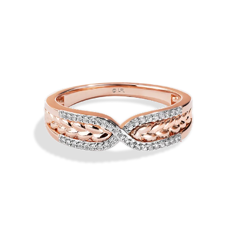 Ladies ruby ring -GALACTIC ROYALTY WOMEN'S RING 1/10 CT.TW. White Diamonds 10K Rose Gold