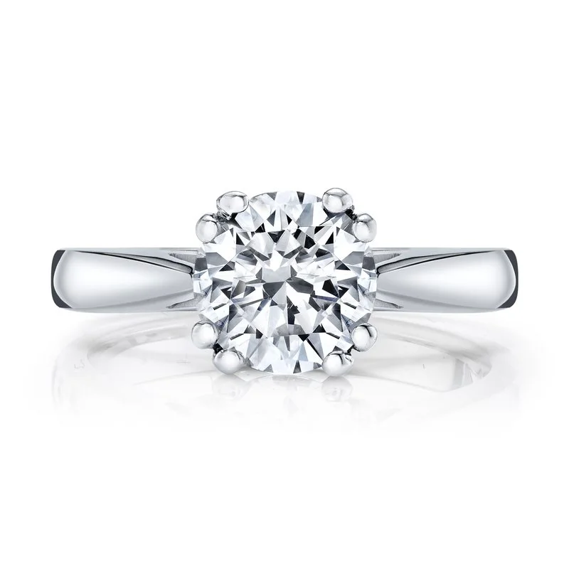 Vintage diamond ring for ladies -Solitaire Ring Setting