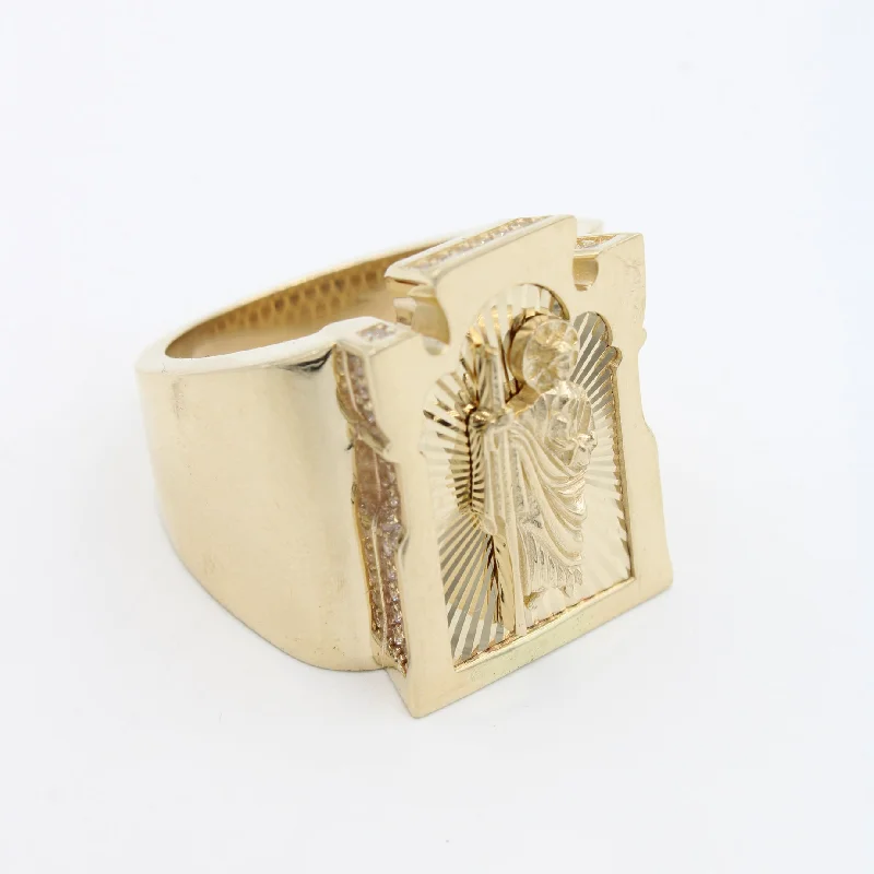 Classic cocktail ring for women -*NEW* San Judas Men's Ring JTJ™