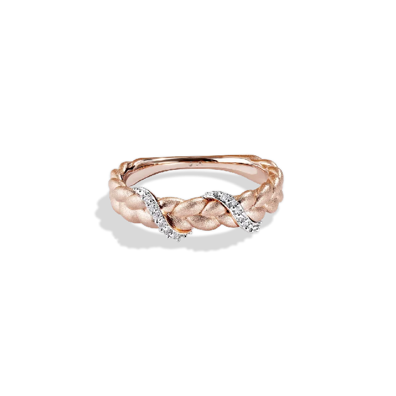 Ladies crystal ring -GALACTIC ROYALTY WOMEN'S RING Diamond Accent 10K Rose Gold